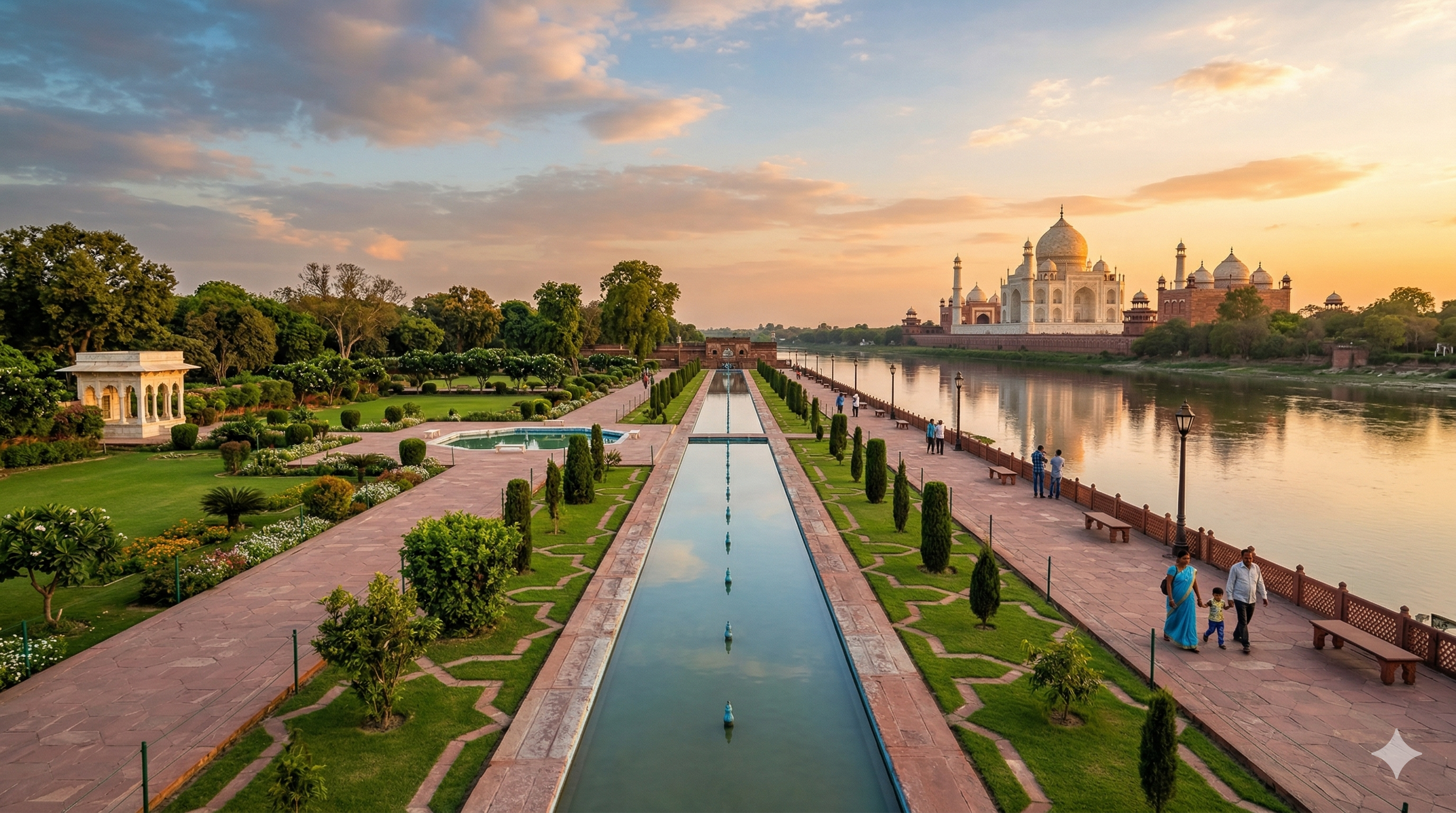 Mehtab Bagh Taj Mahal View